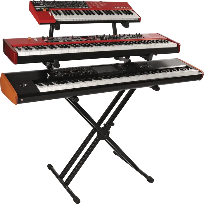 QUIKLOK Soporte Teclado QL723 Formato "X" 3 Niveles Doble Perfil Negro QUIKLOK Soporte Teclado QL723 Formato "X" 3 Niveles Doble Perfil Negro