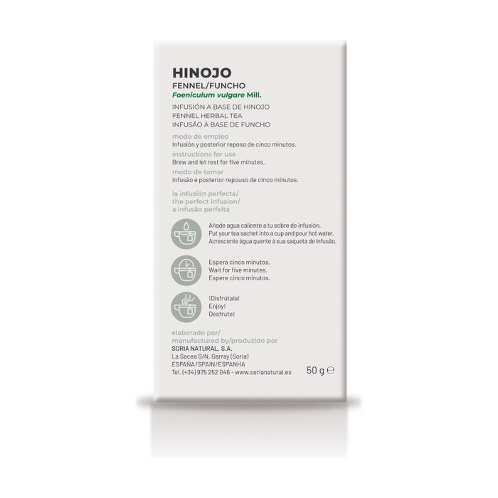 Soria Natural Infusiones Hinojo 20 filtros