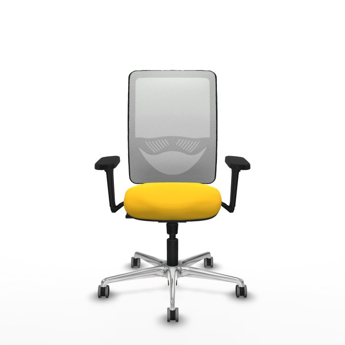 PIQUERAS Y CRESPO Silla de oficina Zulema con mecanismo Sincro, Amarillo y Blanco PIQUERAS Y CRESPO Silla de oficina Zulema con mecanismo Sincro, Amarillo y Blanco