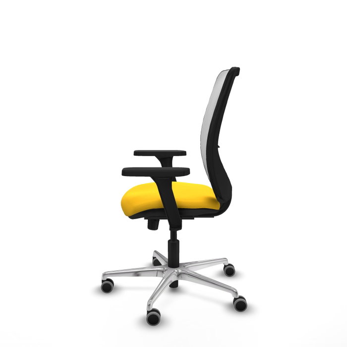 PIQUERAS Y CRESPO Silla de oficina Zulema con mecanismo Sincro, Amarillo y Blanco PIQUERAS Y CRESPO Silla de oficina Zulema con mecanismo Sincro, Amarillo y Blanco