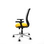 PIQUERAS Y CRESPO Silla de oficina Zulema con mecanismo Sincro, Amarillo y Blanco