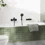 Grohe GRO4067393009054 - Grifo mezclador mural para bañera/ducha, Negro mate