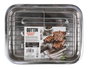 Quttin Bandeja Rectangular con Grill para Cocina, 24 Unidades, Medidas 33 x 23.5 x 6 cm (6 Unidades)