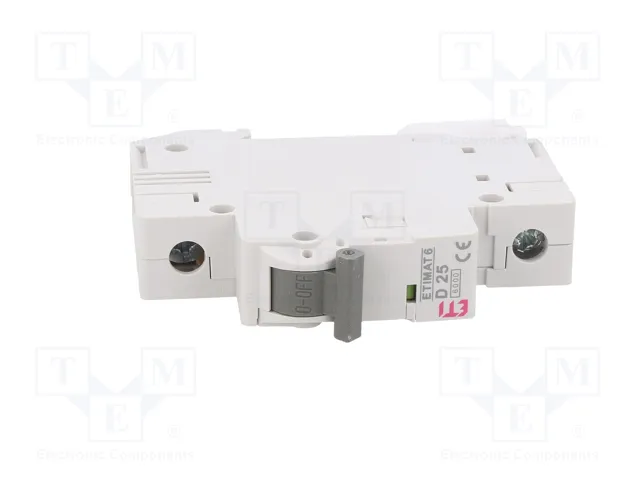 ETI POLAM Interruptor magnetotérmico ETIMAT 6 1P D25 25A 6kA
