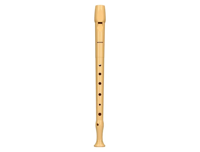 Hohner Flauta Dulce Serie Melody Color Marfil con Funda Verde