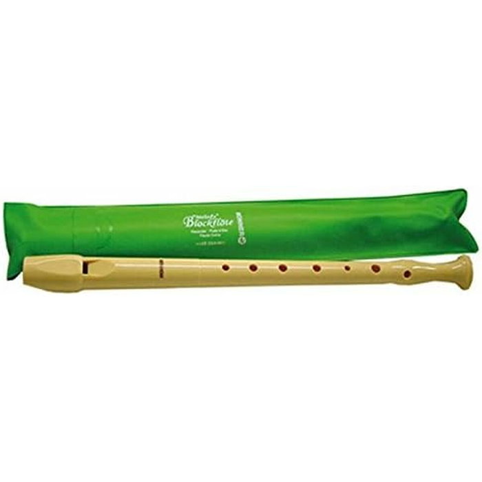 Hohner Flauta Dulce Serie Melody Color Marfil con Funda Verde