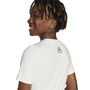 Camiseta de Manga Corta Infantil Adidas Pizza Blanco L