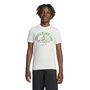 Camiseta de Manga Corta Infantil Adidas Pizza Blanco L