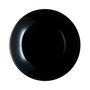 Plato Llano Vidrio Zelie Negro Luminarc 25 cm