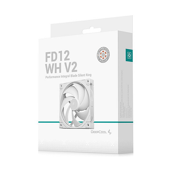 DeepCool FD12 WH V2 Ventilador de Carcasa 120mm Blanco PWM DeepCool FD12 WH V2 Ventilador de Carcasa 120mm Blanco PWM