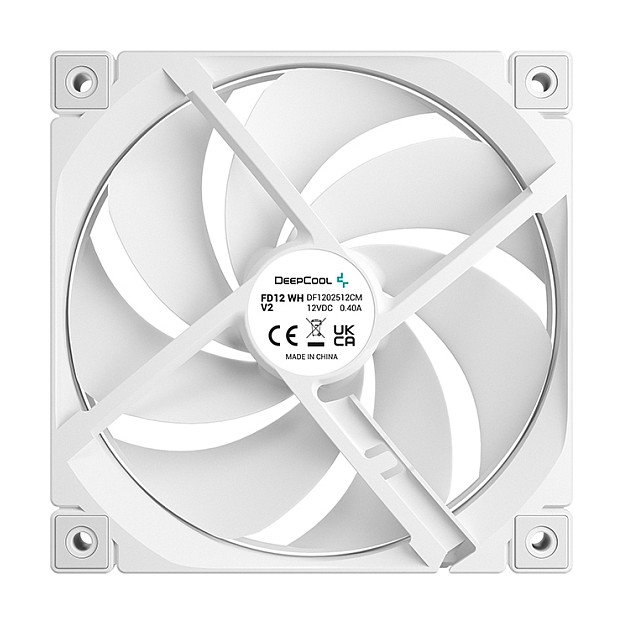 DeepCool FD12 WH V2 Ventilador de Carcasa 120mm Blanco PWM DeepCool FD12 WH V2 Ventilador de Carcasa 120mm Blanco PWM
