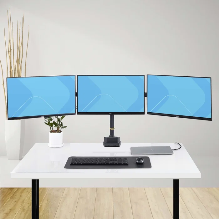 StarTech.com Soporte de Escritorio para 3 Monitores de 27 Pulgadas VESA 75x75/100x100 StarTech.com Soporte de Escritorio para 3 Monitores de 27 Pulgadas VESA 75x75/100x100