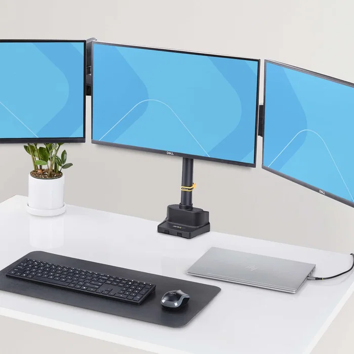 StarTech.com Soporte de Escritorio para 3 Monitores de 27 Pulgadas VESA 75x75/100x100 StarTech.com Soporte de Escritorio para 3 Monitores de 27 Pulgadas VESA 75x75/100x100