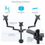 StarTech.com Soporte de Escritorio para 3 Monitores de 27 Pulgadas VESA 75x75/100x100