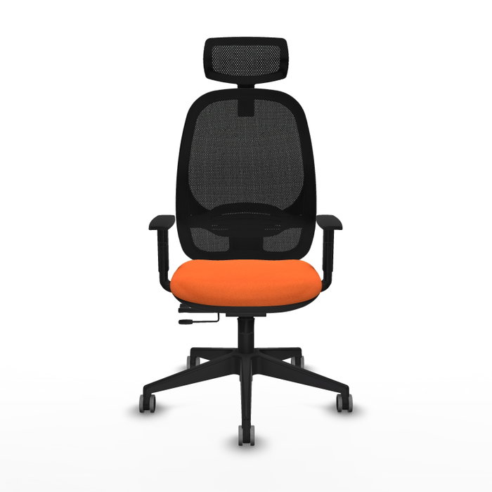 PIQUERAS Y CRESPO Silla de oficina Cilanco Naranja y Negro PIQUERAS Y CRESPO Silla de oficina Cilanco Naranja y Negro