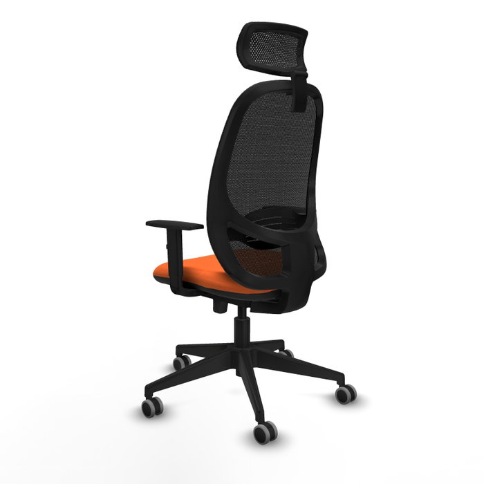 PIQUERAS Y CRESPO Silla de oficina Cilanco Naranja y Negro PIQUERAS Y CRESPO Silla de oficina Cilanco Naranja y Negro