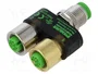 MURRELEKTRONIK Adaptador M12 con 5 pines y 2 conectores hembra de 4 pines