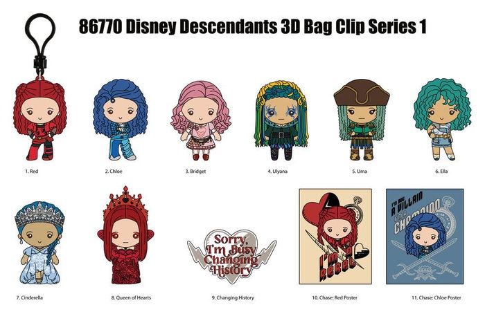 Monogram Int. Descendants 3D Colgantes de PVC Serie 1 Expositor (24) Monogram Int. Descendants 3D Colgantes de PVC Serie 1 Expositor (24)