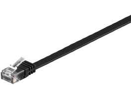 MicroConnect Cable de Red CAT6 U/UTP Plano 1m Negro