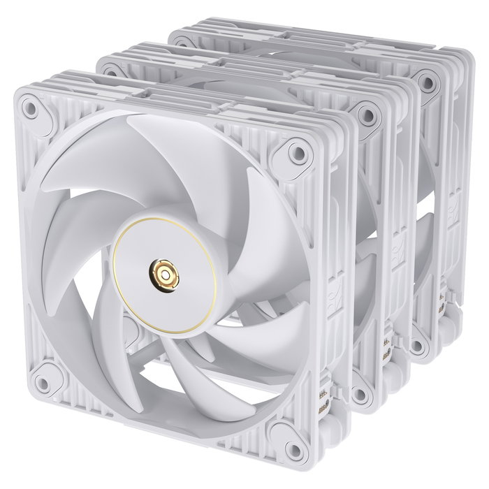 ASUS ProArt PF120 Triple Pack - 3 Ventiladores PWM de 120 mm Blanco, Flujo de aire 104.8 cfm