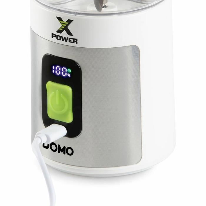 Domo Licuadora portátil inalámbrica XPOWER DO752BL Blanca 600 ml