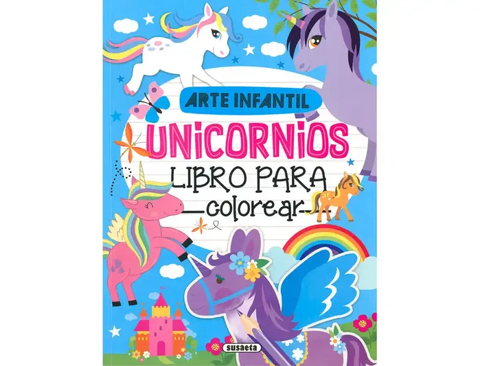 Susaeta Cuaderno de colorear unicornios 192 páginas 21x28 cm Susaeta Cuaderno de colorear unicornios 192 páginas 21x28 cm