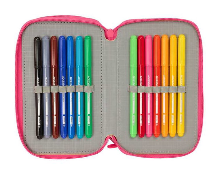 Portatodo Safta Feeling Multicolor 12,5 x 19,5 x 5,5 cm 37 Piezas