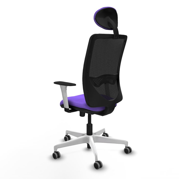 PIQUERAS Y CRESPO Silla de oficina Zulema con mecanismo Sincro, color Lila y Negro PIQUERAS Y CRESPO Silla de oficina Zulema con mecanismo Sincro, color Lila y Negro