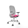 PIQUERAS Y CRESPO Silla de oficina Cilanco con mecanismo Sincro, Rosa y Gris