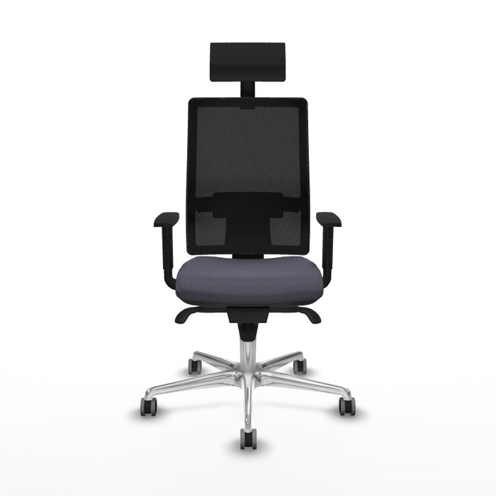 PIQUERAS Y CRESPO Silla de oficina Horna con mecanismo Sincro, Gris oscuro y Negro PIQUERAS Y CRESPO Silla de oficina Horna con mecanismo Sincro, Gris oscuro y Negro