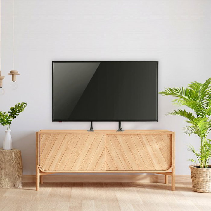 Daewoo Soporte de Mesa para TV de 23-70 Pulgadas, Capacidad 50 kg, 2 Niveles, Antiarañazos