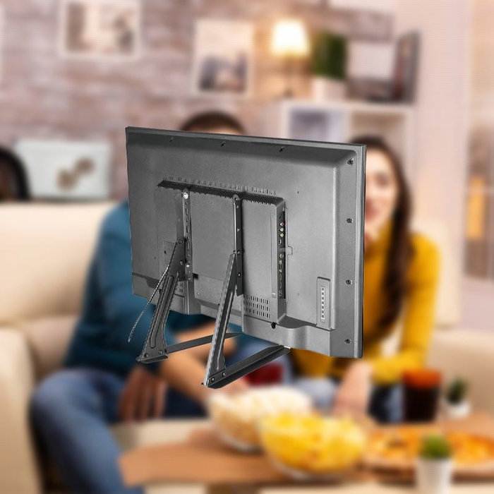 Daewoo Soporte de Mesa para TV de 23-70 Pulgadas, Capacidad 50 kg, 2 Niveles, Antiarañazos