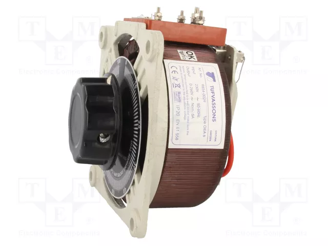BREVE TUFVASSONS Autotransformador Regulable 230VAC 5A para Panel BREVE TUFVASSONS Autotransformador Regulable 230VAC 5A para Panel