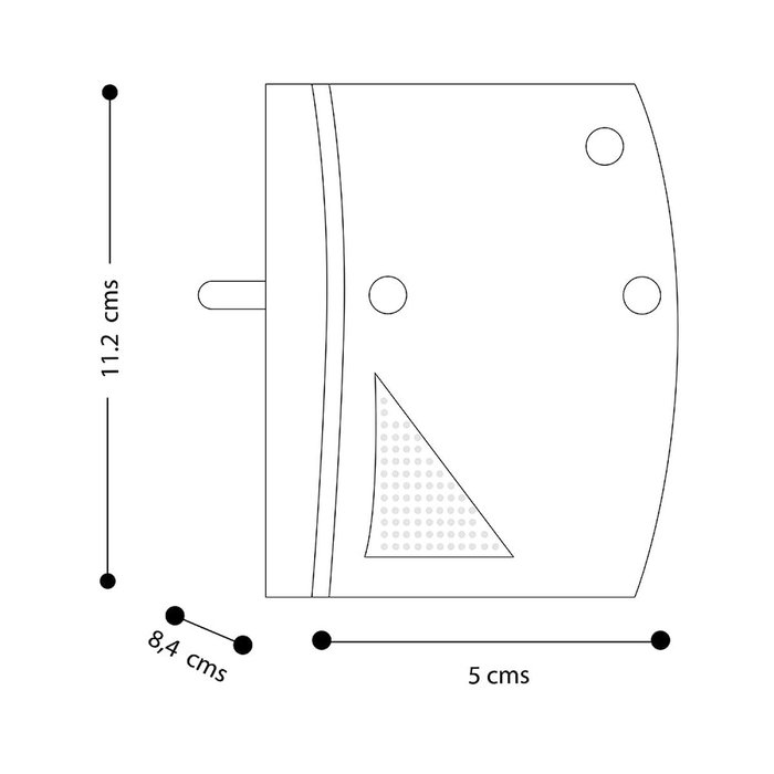 Coati Repele Mosquitos Ultrasonidos 0,4 W Cobertura 25 m² Blanco Coati Repele Mosquitos Ultrasonidos 0,4 W Cobertura 25 m² Blanco