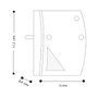 Coati Repele Mosquitos Ultrasonidos 0,4 W Cobertura 25 m² Blanco