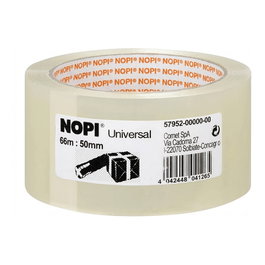 NOPI Cinta adhesiva Universal (4040) transparente 50 mm x 66 m