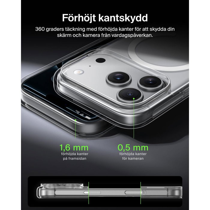 Belkin SheerForce Mag.Prot.Case iPhone 17 Pro, Transparente Belkin SheerForce Mag.Prot.Case iPhone 17 Pro, Transparente