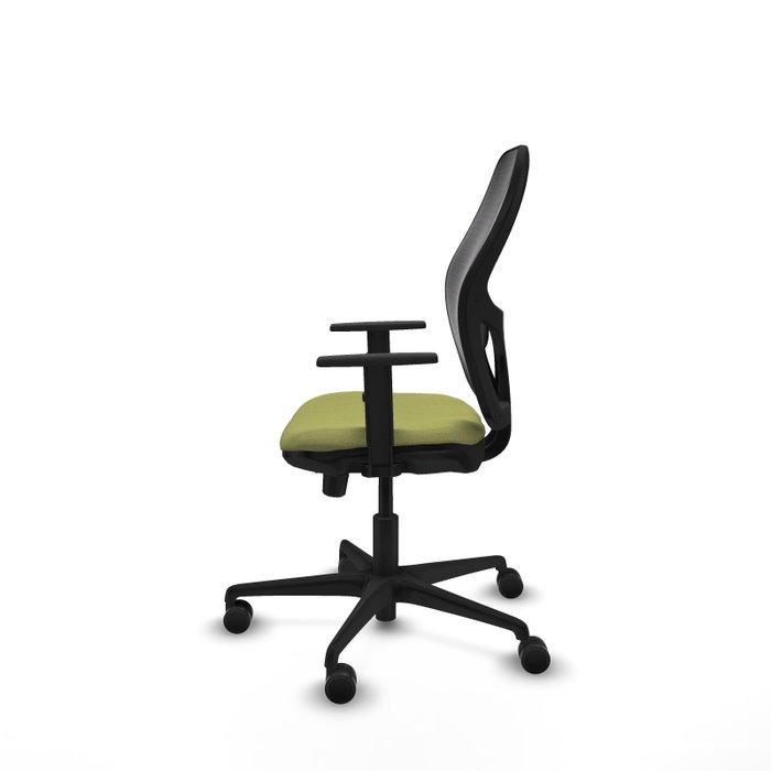 PIQUERAS Y CRESPO Silla de oficina Jorquera con mecanismo Sincro/Traslack Verde oliva y Negro