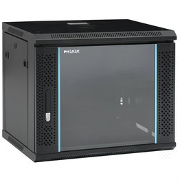PHASAK Rack mural 19" Phasak Pro 9U 600x450 Desmontado (Envio Flat Pack) (Incluyen 2 vent, bolsa tornilleria)