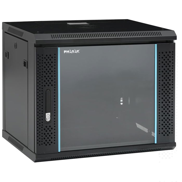 PHASAK Rack mural 19" Phasak Pro 9U 600x450 Desmontado (Envio Flat Pack) (Incluyen 2 vent, bolsa tornilleria) PHASAK Rack mural 19" Phasak Pro 9U 600x450 Desmontado (Envio Flat Pack) (Incluyen 2 vent, bolsa tornilleria)