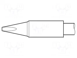 JBC TOOLS Punta de soldadura tipo destornillador 2x0,9mm Heavy Duty