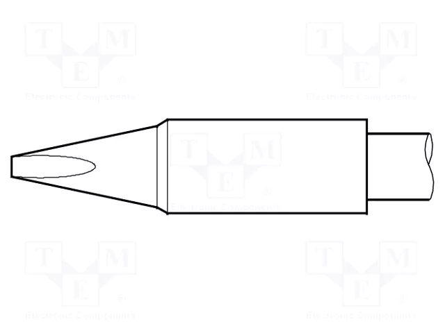 JBC TOOLS Punta de soldadura tipo destornillador 2x0,9mm Heavy Duty JBC TOOLS Punta de soldadura tipo destornillador 2x0,9mm Heavy Duty