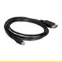 DeLOCK Cable Mini DisplayPort a DisplayPort, DP 1.2, 2 m, 4K 3840x2160 a 21.6 Gbit/s, Macho a Macho, Negro