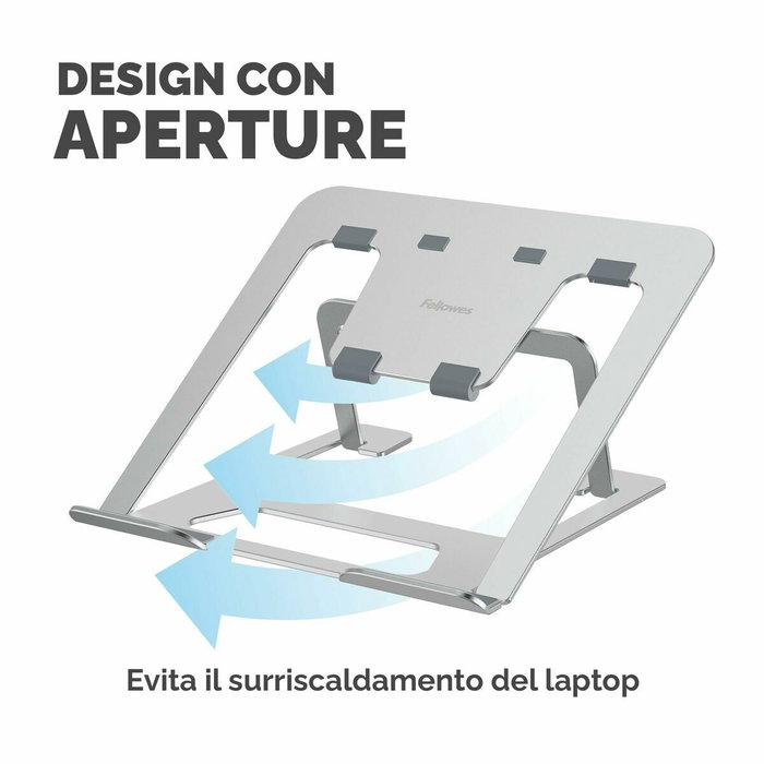 Fellowes Alumia Soporte Elevador para Portátil Plata