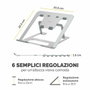 Fellowes Alumia Soporte Elevador para Portátil Plata