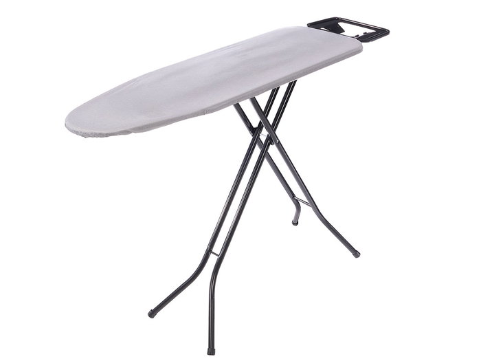 Kipit Tabla de Planchar Gris, Tabla Plancha con Area de Planchado 131 x 33 cm, Dimensiones: 35 x 5 x 1.5 cm, Metal, Tela y Plastico (Set de 4)