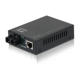 Level One FVT-2201 Convertidor de medios de cobre a fibra monomodo SC 20km
