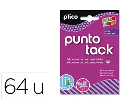 Bostik Punto Tack Masilla Adhesiva Removible Transparente Blister 64 Unidades