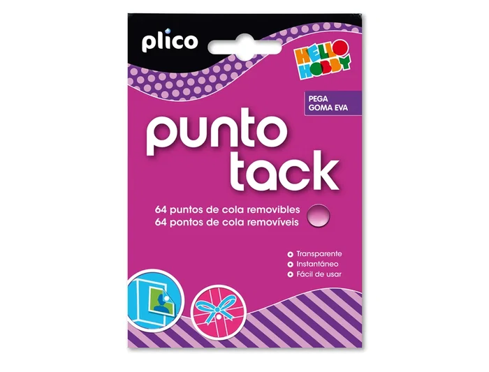 Bostik Punto Tack Masilla Adhesiva Removible Transparente Blister 64 Unidades