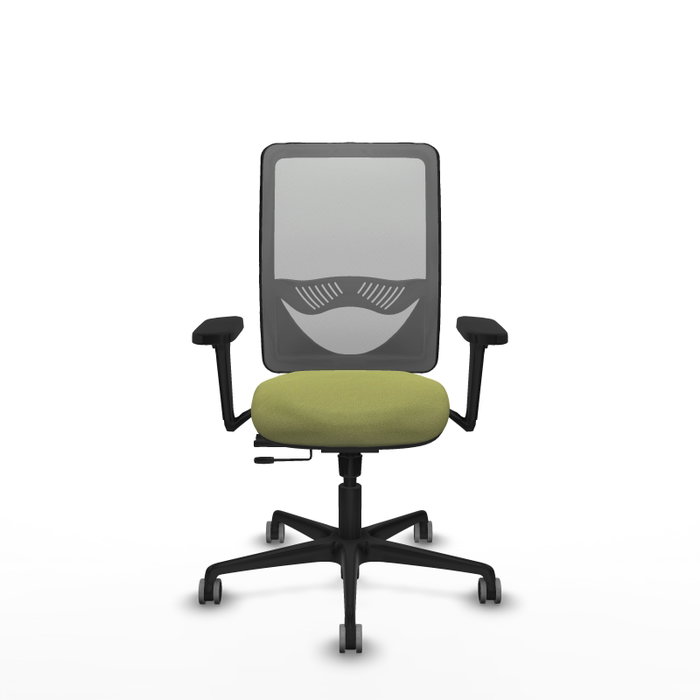 PIQUERAS Y CRESPO Silla de oficina Zulema Verde oliva/Gris con Brazos 3D PIQUERAS Y CRESPO Silla de oficina Zulema Verde oliva/Gris con Brazos 3D